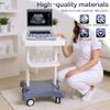 Mobile Ultrasound Cart with Wheels Beauty Storage Utility Cart Rolling Cart for Dental Clinics Hospitals & Beauty Salons