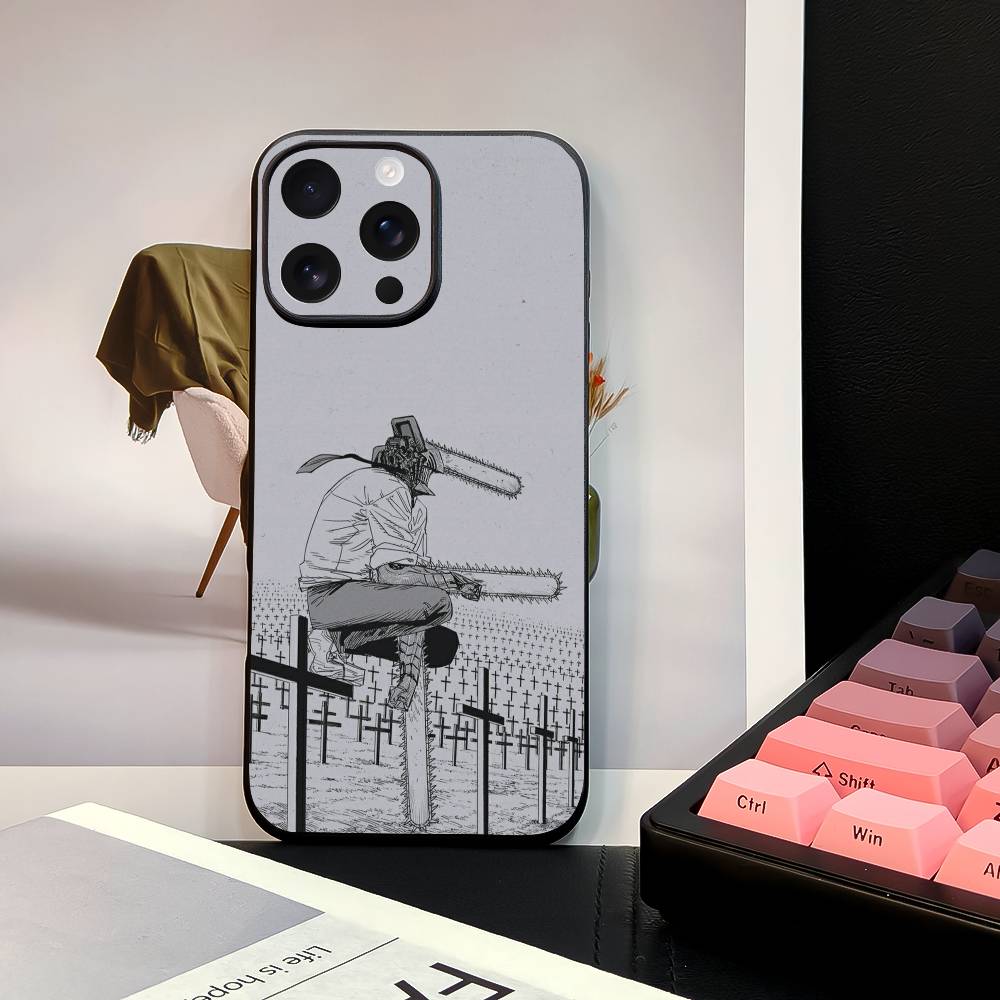 

Anime C-Chainsaw Man Phone Case For iPhone 17 Air 16 e 15 14 13 12 11 Pro Max Plus Mini SE 2020 2022 Anti-drop Phone Cover iPhone17 Pro Max