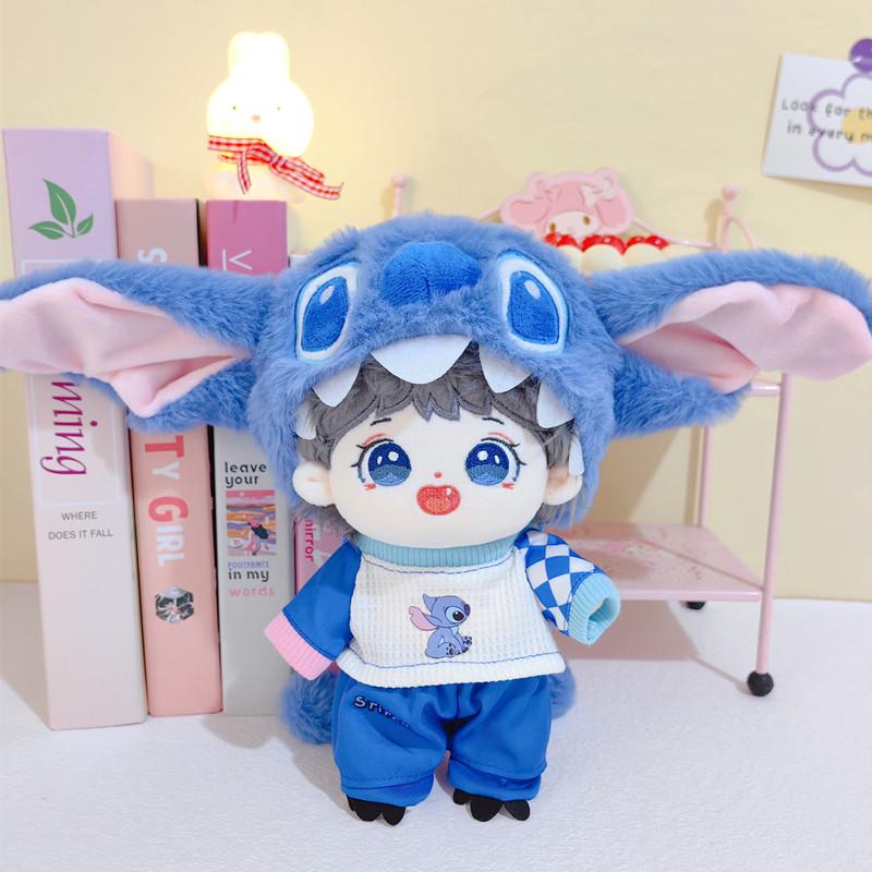 Cotton Doll Clothes Set with Hat for 20cm Dolls