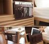 XSAJU This is a convenient storage item Bedside Pocket Rack for organizing remote controls and small items (Navy)
