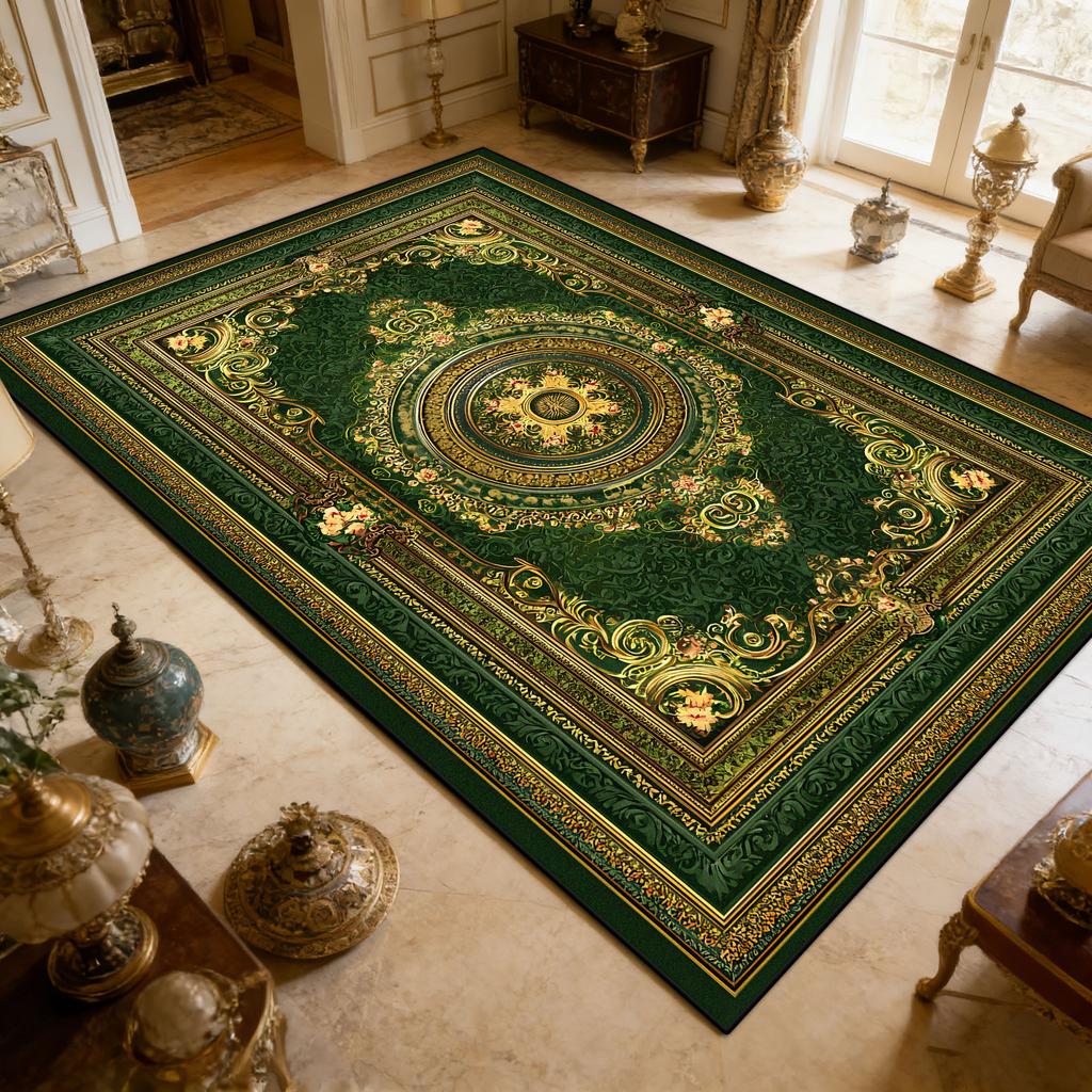 European Style CARPET FOR LIVE ROOM Bedroom Decoration Aesthetic Luxury Large Rugs Lounge Sofa Non-slip Washable Floor Mat Soft