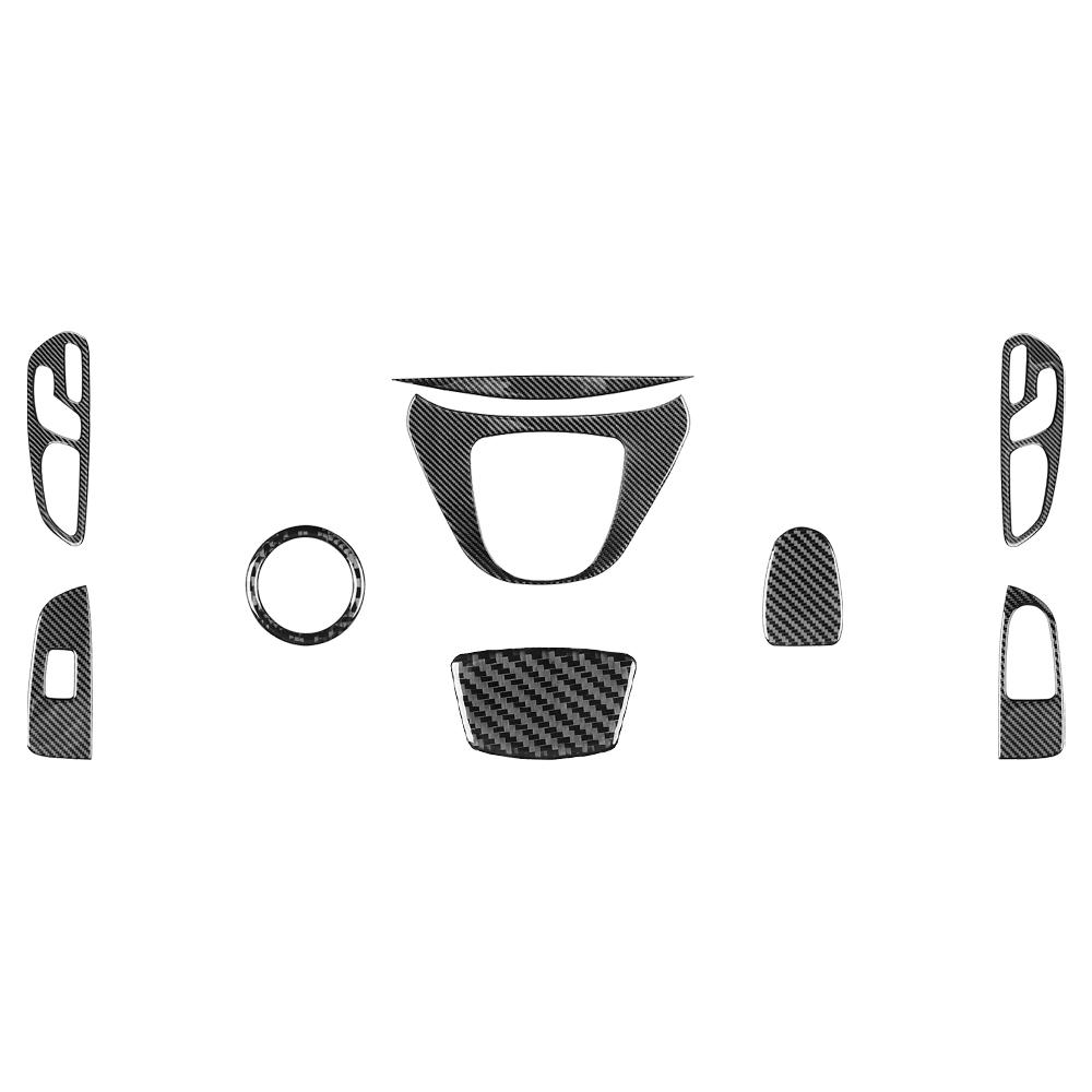 For Mercedes-Benz V-Class W447 V250 V260 2015-2020 Carbon Fiber Multimedia Door Window Lift Trim Set Car Accessories Sticker