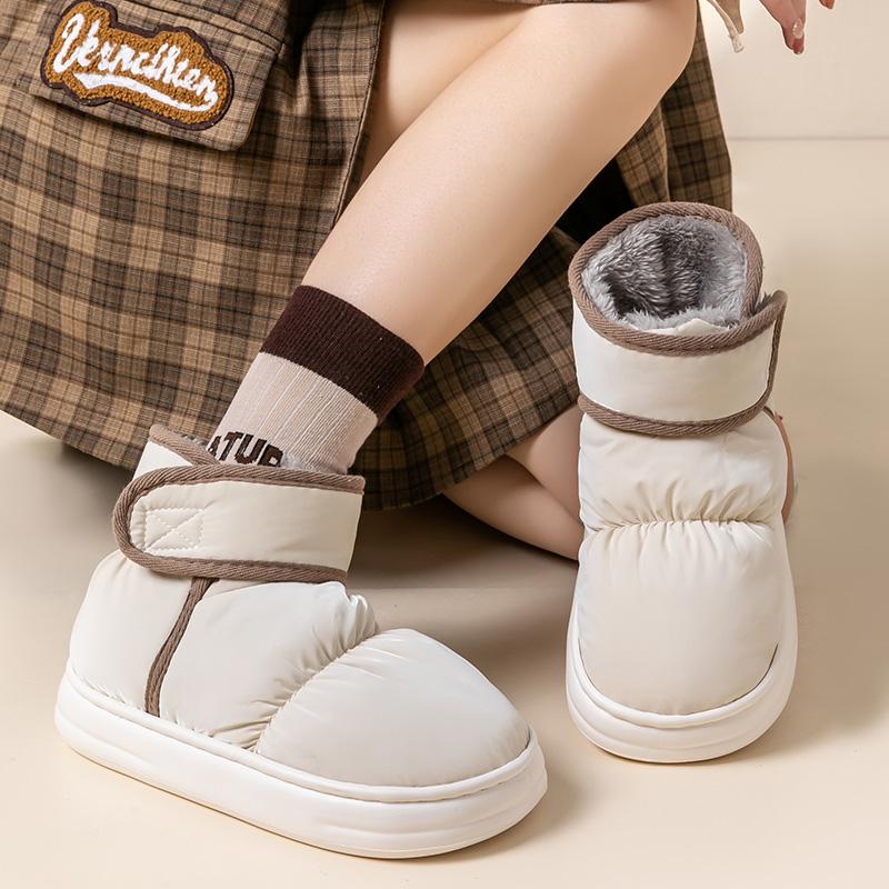 Snow Boots for Women Winter Outerwear Cotton Shoes for Men Winter Plush Anti Slip Waterproof Cotton Boots