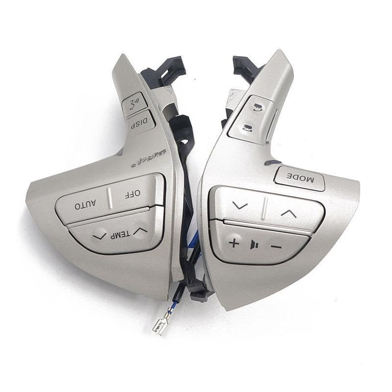 84250-0E220 Auto Steering Wheel Audio Control Button Switch For TOYOTA HILUX VIGO COROLLA CAMRY HIGHLANDER INNOVA 84250-0E120 Silver buttons
