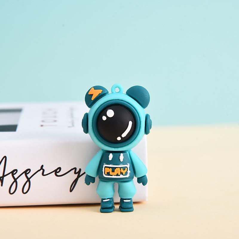 Cute Cartoon Lightning Bear Keychain - Personality Pendant for Couples, Bags & Cars - Creative Gift for Men & Women.