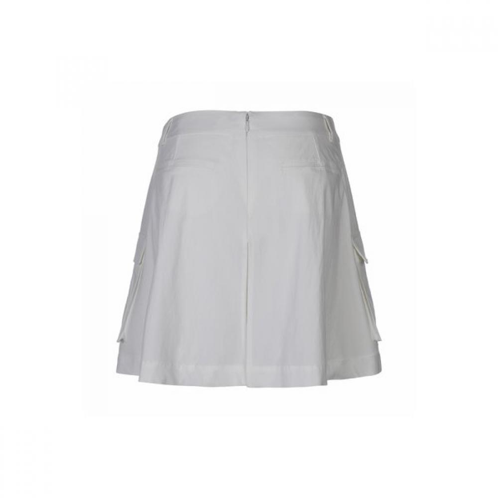 Bermudagrass Cargo Pocket Skirt Pants White