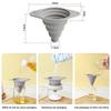 Food Grade Silicone Material Funnel Foldable Portable Telescopic Funnel Drip-Proof Edge For Kitchen Use Filling Water Bottles
