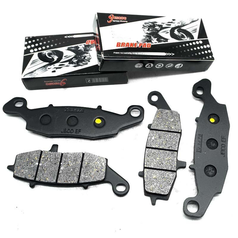 For KAWASAKI ZR750 Z750 2004 2005 2006 Z750S ZR750L 2007 2008 2009 2010 ZR Z 750 Motorcycle Front Rear Brake Disc Pads Kits