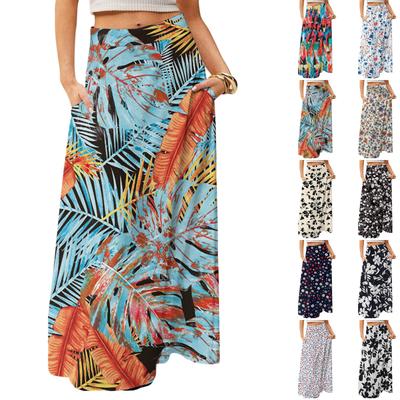 Women's Flowy Maxi Dress Regular Casual Summer Bohemian Skirt