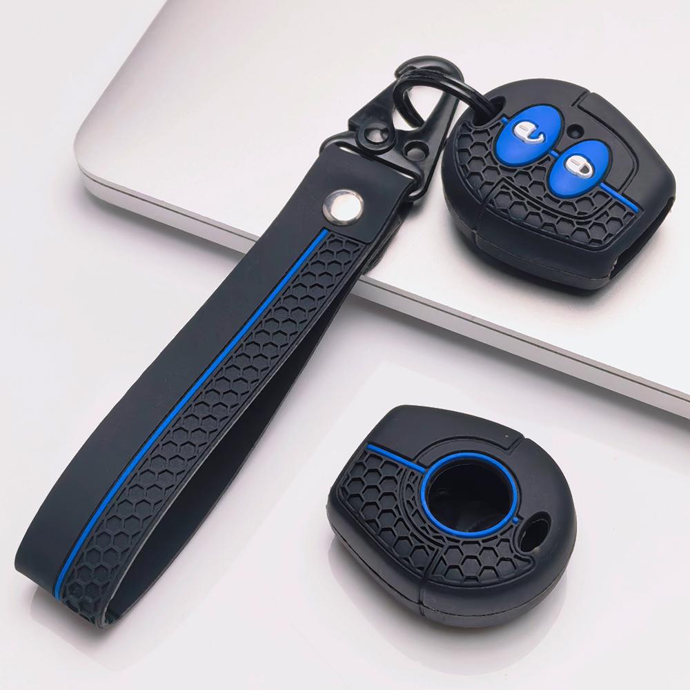 Key Case Cover for Volkswagen Golf Passat Polo Jetta A4 Bora B5 9N Lupo Sharan with Keychain Anti-Scratch Guard Shockproof Protection