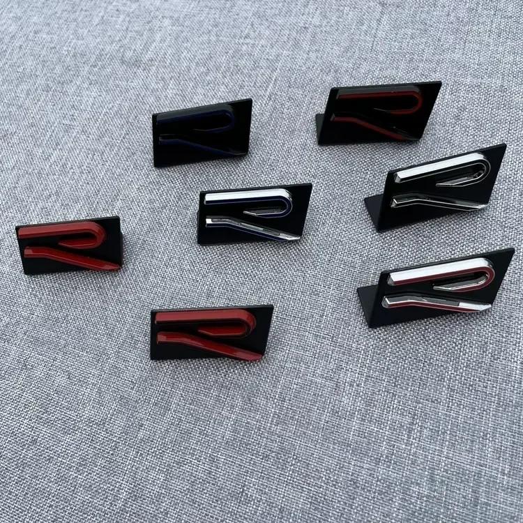 2026 New For VW VOLKSWAGEN Metal Car Front Grille Rear Trunk Sticker for Volkswagen R Line R Logo POLO PASSAT B5 B6 B7 Golf 5 6