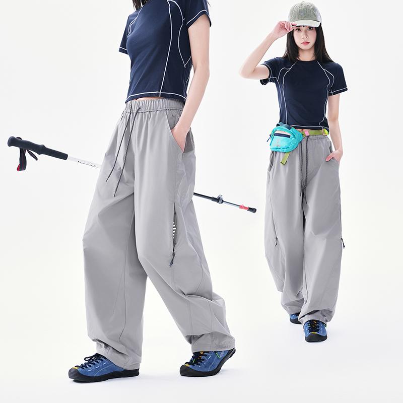 Women's Pants, American Straight Leg Work Pants, Loose Paratrooper Pants, Hong Kong Style Functional Casual Pants