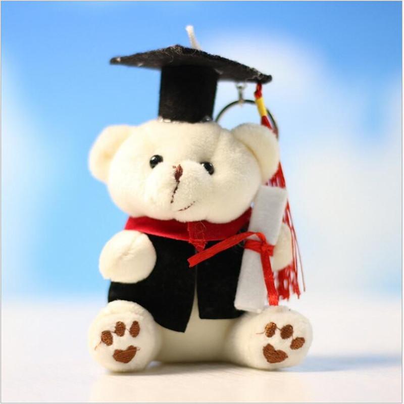 Cute Doctor Bear Plush Toy Doll Small Bear Pendant Cartoon Schoolbag Bag Ornament Keychain 12Cm
