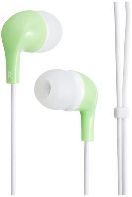 Elecom Stereo Headphones, In-Ear, CN300, Green, EHP-CN300AGN, Offers Well-Balanced Sound Quality and Crisp Bass