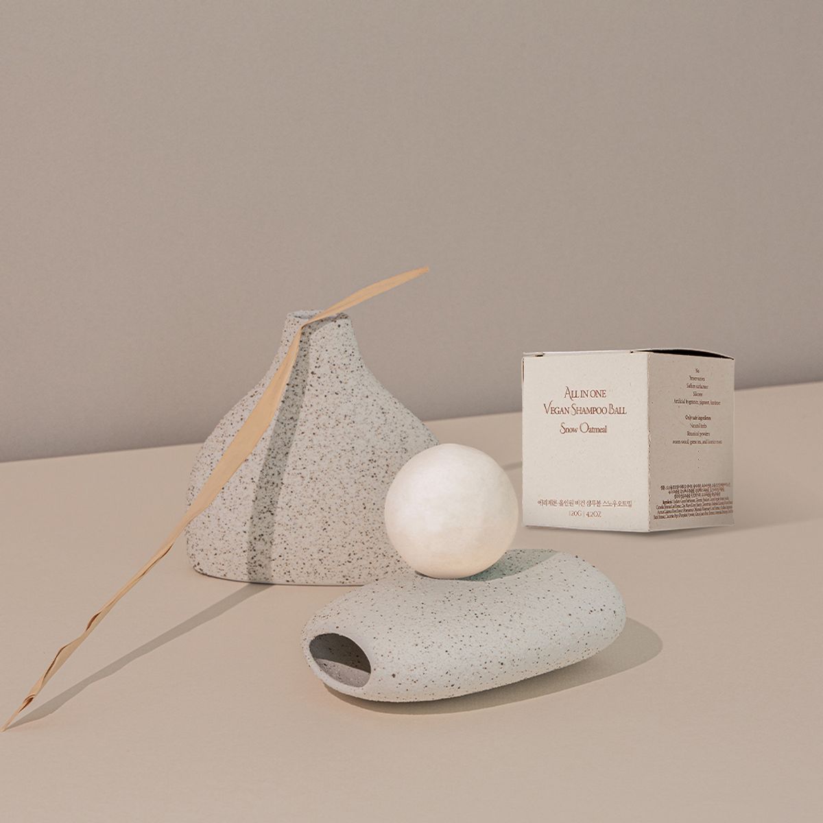 All-in-One Vegan Shampoo Bar - Snow Oatmeal