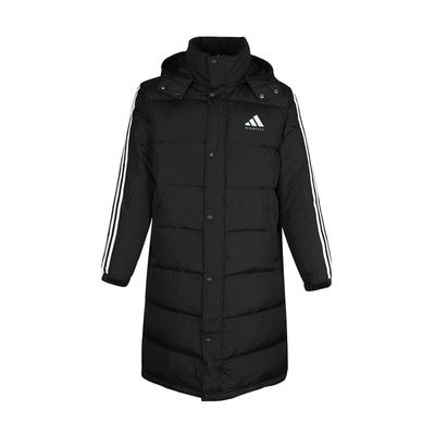 adidas Udendørs Sports Afslappet Lang Hættejakke med Dun Unisex Ydertøj Sort ADIPK01TKD-BW