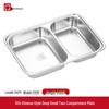 Lijia 304 Stainless Steel Divided Lunch Tray with Lid