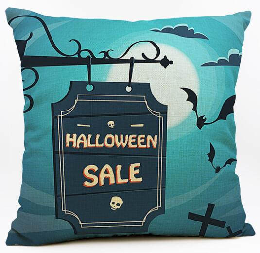 Halloween Cushion Cover Cartoon Printing Throw Pillow Cover Home Decoration Car Sofa Decorative Pillowcase Almofadas Decorativos