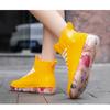 Fashion Graffiti Rain Shoes Men's and Women's Short Tube Outer Wear Adult Rain Boots Non-slip Waterproof Boots Rubber Shoes