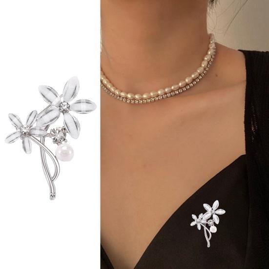 

Цветочная брошь, блестящие стразы, растение, антикоррозийное, легкое, изысканное украшение для одежды, ювелирные изделия, свитер, декор для воротника, булавка для одежды