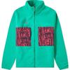 Chaqueta Deportiva Retro con Cremallera de Cuello Alto con Estampado del Logotipo de la Serie ACG de Manga Larga y Corte Slim para Hombre Chaqueta Verde BQ3446-319