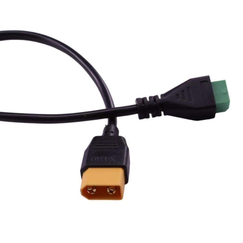 Upgraded Male 2 Pin Solderless Power Cable with Secure Screw Terminals for Powerful Toys and Solar Energy Systems