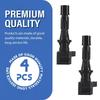 Ignition Coil: Compatible with Mazda 3, 6 GH8, MX-5, CX-7 - Set of 4 (L3G218100A, 6M8G12A366)