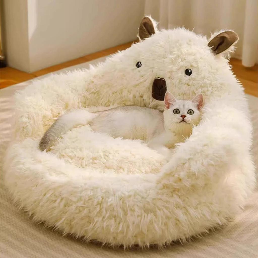 Cat Bed Cave Warming House Tunnel Nest Indoor Cat House Bed For Outdoor Winter Sleeping Outside Home Travel Bedroom Balcony