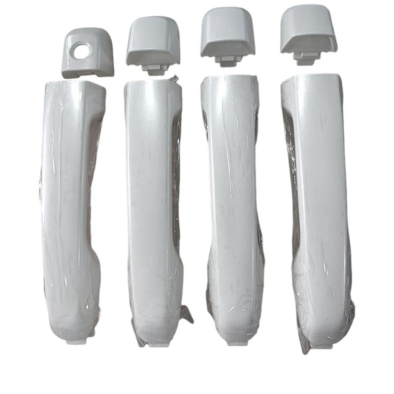 1Set 4 Door Handle 69211-60090 for Toyota 4Runner Lexus GX460 Land Cruiser 2010-2018 Outside Exterior Door Handle White