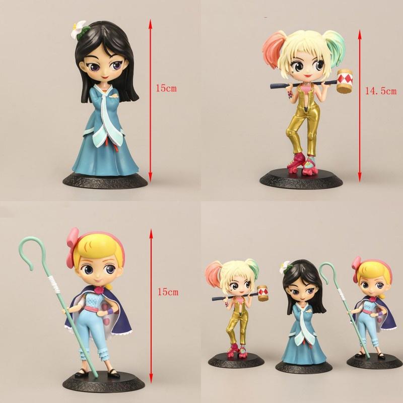 Cartoon Princess Action Figure Toy 15cm Pvc Model For Display