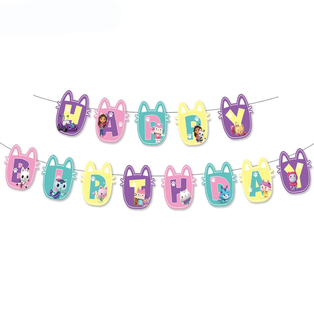 Gabby's Dollhouse Adventure Birthday Party Supplies & Decorations Set