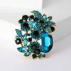 Crystal Large Glass Brooches for Women Unisex Rhinestone Pins Event Party Backpack Decoration Clothes Accessories