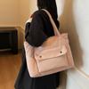 Simple Solid Color Shoulder Underarm Bags for Women Large Capacity Ladies Nyl Tote Bag Versatile College Style Female Handbags