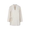 LESS 2025 Summer Loose Stand-Collar Long-Sleeve Shirt