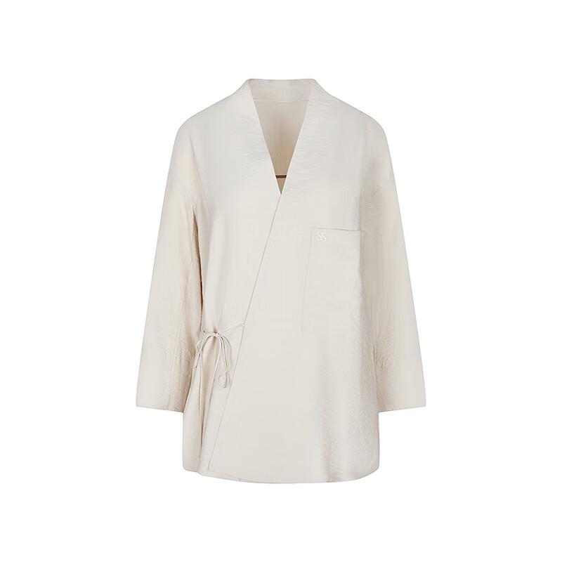 LESS 2025 Summer Loose Stand-Collar Long-Sleeve Shirt