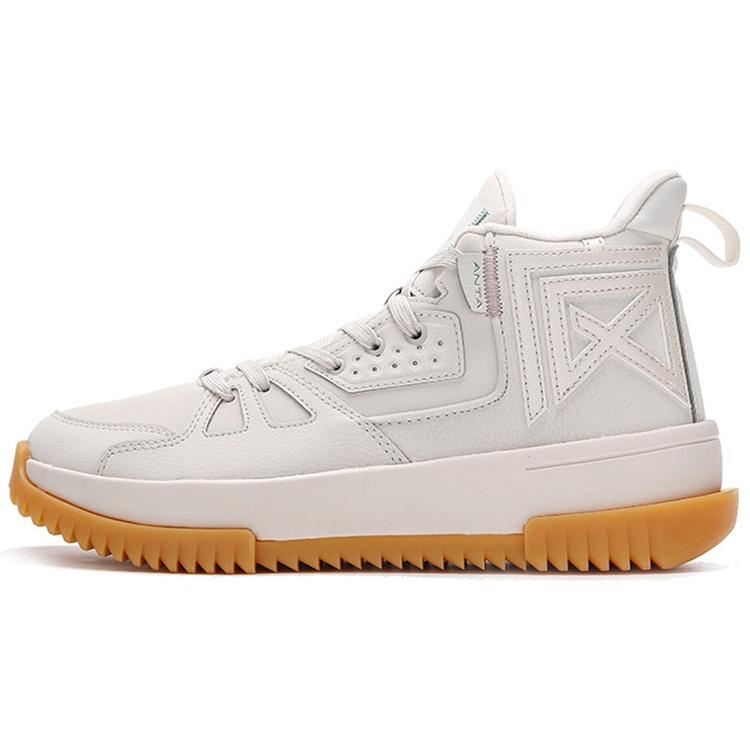 ANTA Basketball Series Sneakers Mid  Grey White  Men s 112141801-3 EU 41