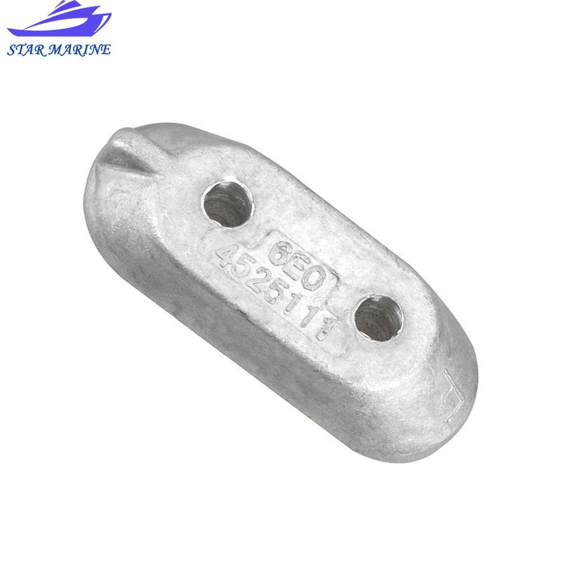 Anode 65W-45251-00 6E0-45251-11 For YAMAHA Outboard Motor 8-60HP 2 Stroke 4 Stroke Powertec Boat Engine 65W-45251