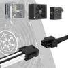 SilverStone PP07E Kabel Przedłużający Zasilacz EPS 4+4Pin Czarno-Biały SST-PP07E-EPS8BW