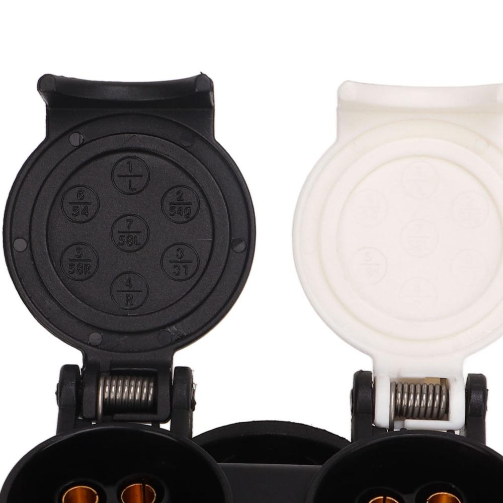 Universal 13 Pin To 7 Pin Trailer Plug Adapter Dual Dual Plug Conversion Adapte All Trailers