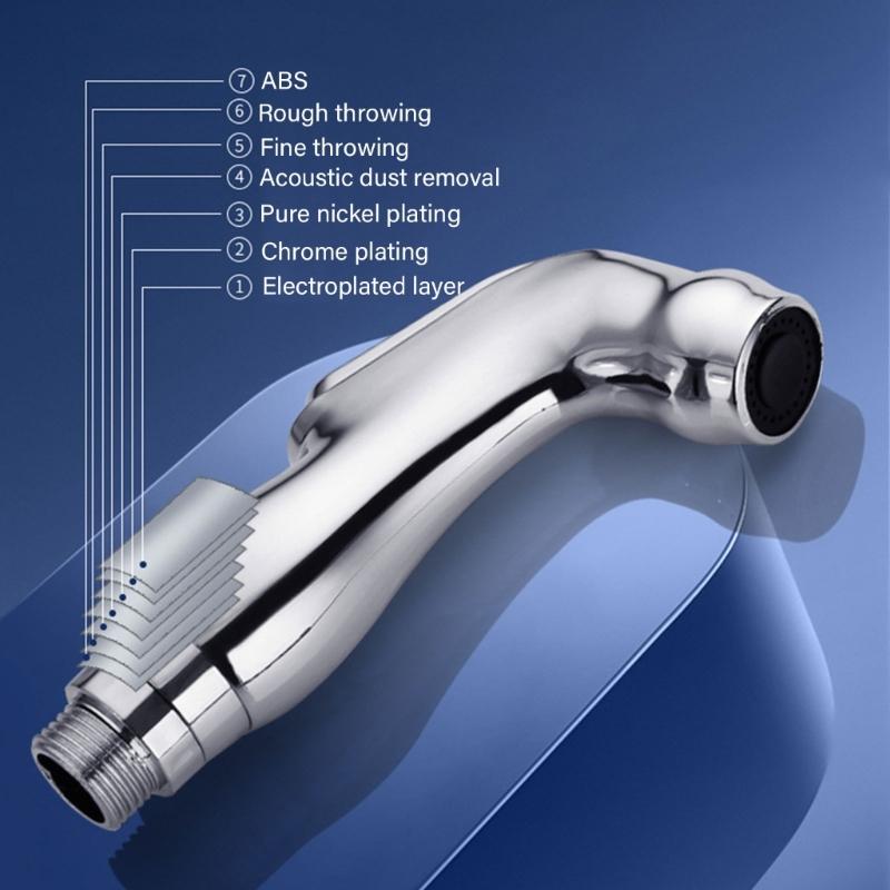 High Pressure Hand Held Bidet Sprays Bathroom Bidet Sprayer Multipurpose ABS Bidet Shower Sprayer for person Hygiene