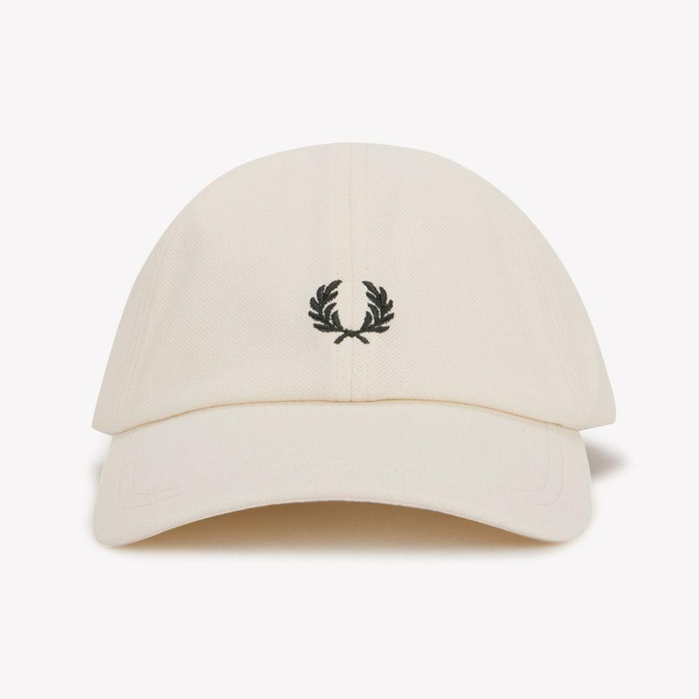 FRED PERRY Pique Classic Cap - Ecru/Grassroots Cfpu2612295-13B