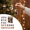 Festive Party Favors Christmas Advent Calendar for Cat Lovers, 24 Day Countdown Box with Holiday Room Decor Acrylic Pendants, Tree Hanging Decorations
