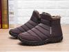 Winter Shoes Men'S Sneakers Warm Cotton Zipper Snow Ankle Boots, Autumncasual Shoes  Waterproof Snow Boots Free Shiping Shoe