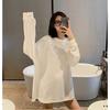 Fall Fashion Loose Fit Round Neck Long Sleeve Womens Tshirt Basic Tee