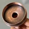 Handcrafted Copper Tea Canister,Retro Thickened Coffee Beans Tank Storage,With lid Spice Container Salt Seasoning Organizer