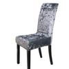 1/2/4/6 Pieces Velvet Shiny Fabric Cheap Chair Covers Universal Size Stretch Chair Covers Seat Case Slipcovers For Dining Room