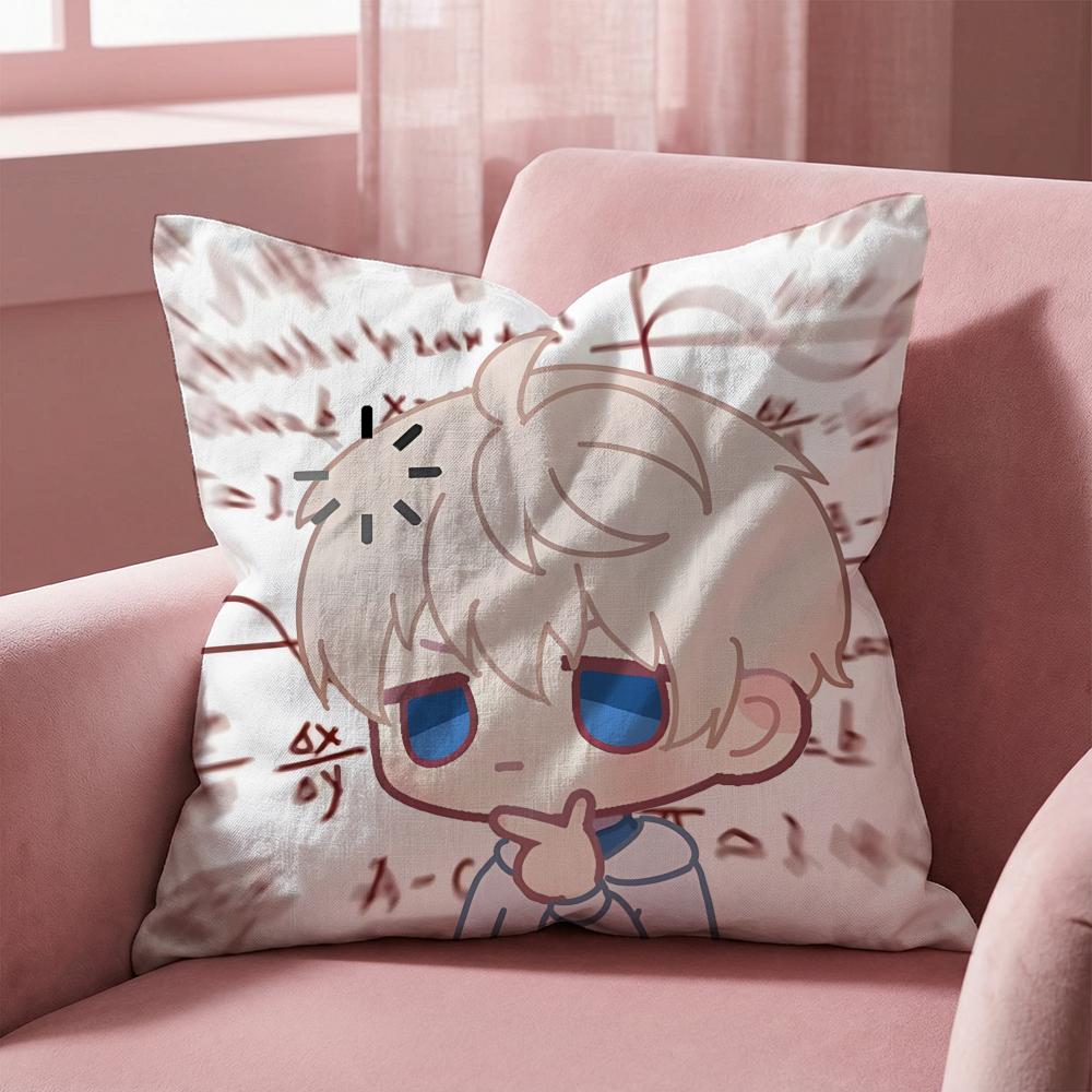 Game Love and Deepspace Cushion Cover MultiScene Pillow Cover for Home Car Reversible Soft Durable for Daily Use
