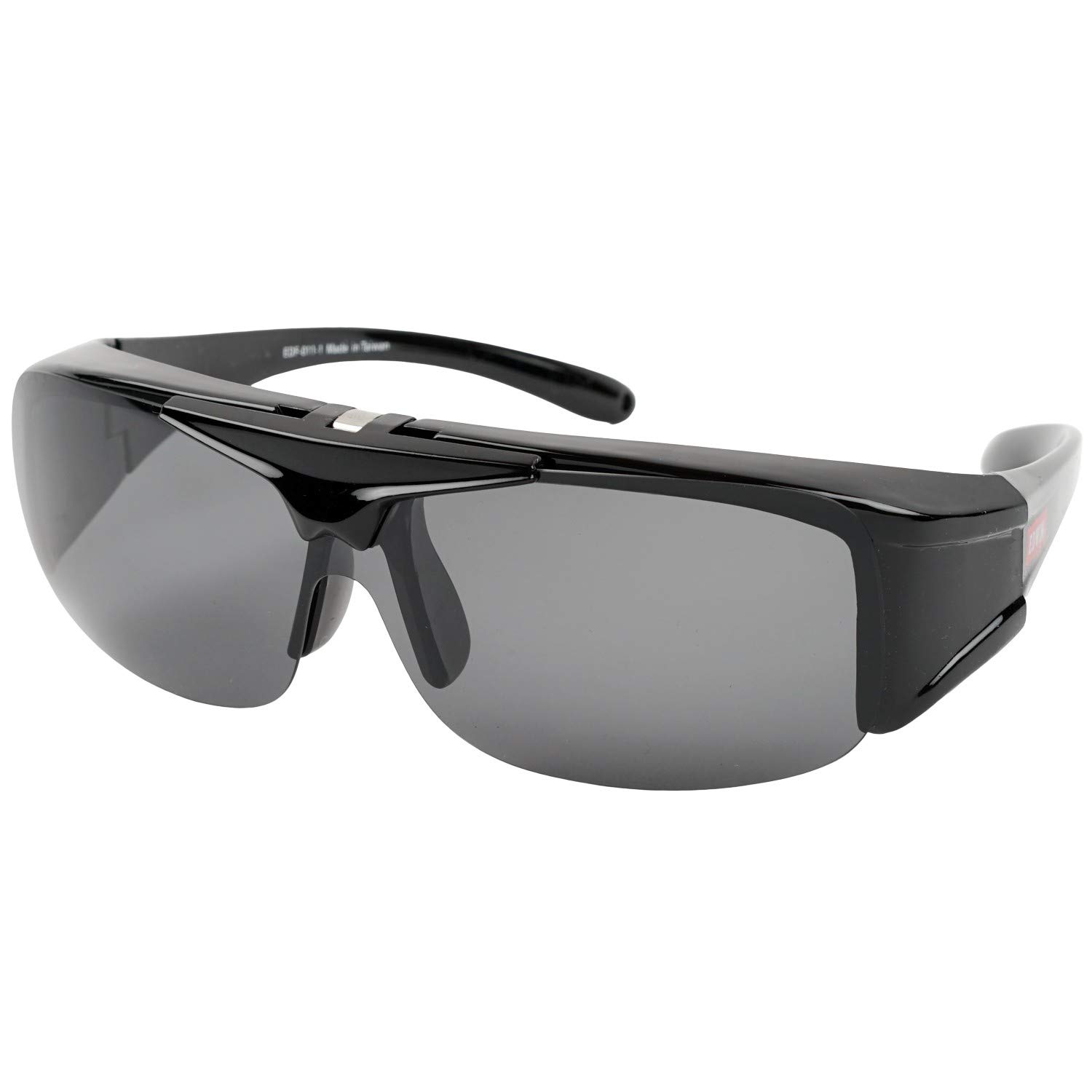 

EDWIN plastic flip-up sunglasses, polarized, overglasses, frame, black, EDF-011-1 чорний