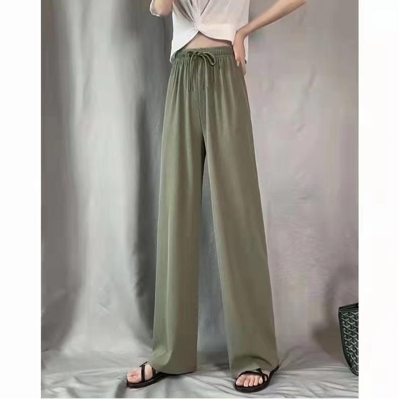 Palazzo Pants for Women Spring Summer Casual Lounge Pants High Waist Trousers Baggy Wide Leg Pants Women's Beach Vacation Flowy Pants