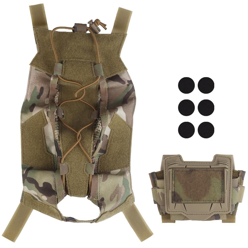 Gen 4th Tactical Helmet Cover Camo Style Ops-Core FAST High-Cut Helmet Cloth with NVG Battery Pouch Airsoft Hunting Accessory
